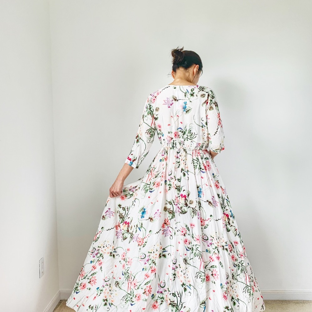 SUMMER WILD FLOWER Surplice Maxi Dress - Picture 4 of 7